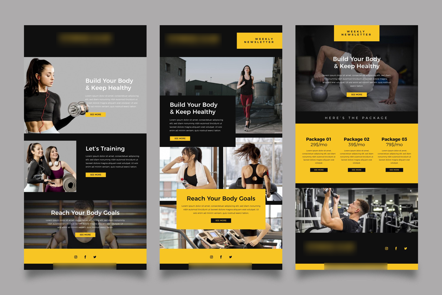 Fitness club newsletter series